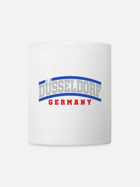 Düsseldorf Stadt Text Schrift | Farben änderbar - Tasse - Weiß