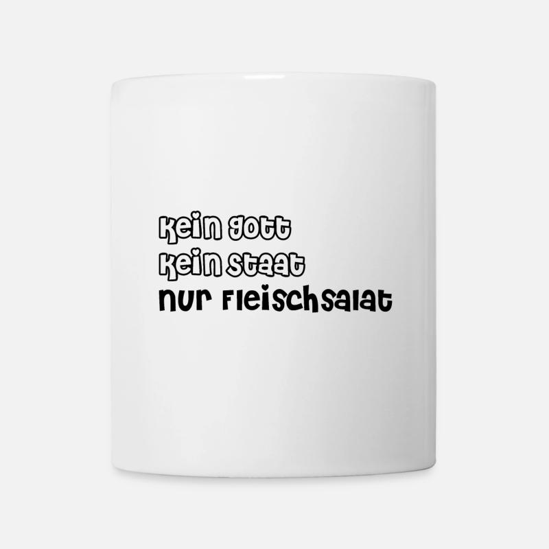 no god, no state, just meat salad - Mug - white