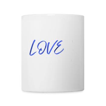 Ich liebe Rugby Blau - Tasse - Weiß - Vorne