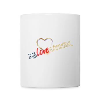 Liebevolution Coeur Rose Typo - Mug blanc - blanc - Devant
