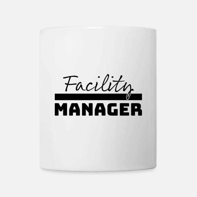 Tshirt Facility Manager schwarz - Tasse - Weiß