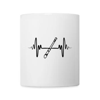 Flûte - Mug blanc - blanc - Devant