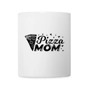 Lustige Pizza Mutter - Tasse - Weiß - Vorne