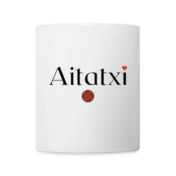 Aitatxi et Lauburu. Papy en Basque - Mug blanc - blanc - Devant