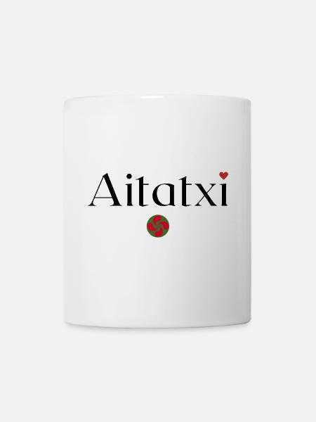 Aitatxi et Lauburu. Papy en Basque - Mug blanc - blanc