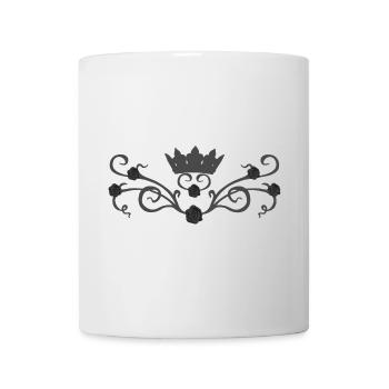 Ranken, Rosenblüte, Gothic designs - Tasse - Weiß - Vorne