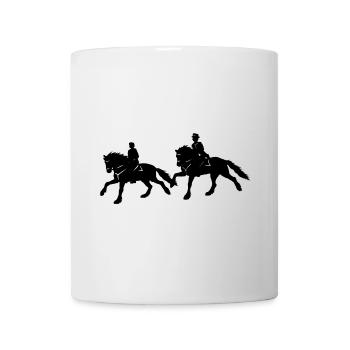 Cavalier frison - Mug blanc - blanc - Devant