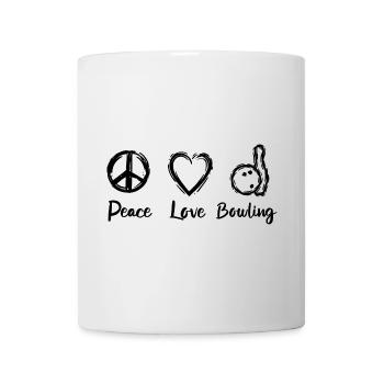 L’amour du bowling - Mug blanc - blanc - Devant
