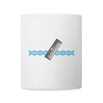 Clavier Piano Synthétiseur DNA | Couleurs modifiables - Mug blanc - blanc - Devant