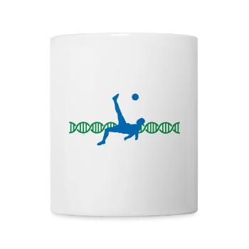 Coup de pied de chute de football ADN | Couleurs modifiables - Mug blanc - blanc - Devant