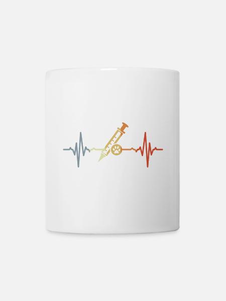 Seringue vétérinaire ECG - Mug blanc - blanc