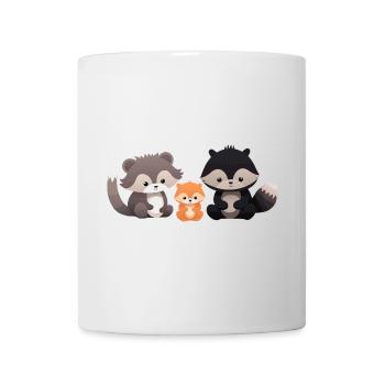Cute forest animals illustration for kids - Mug - white - Front