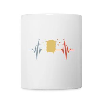 Palpitations de coeur de ruche vintage - Mug blanc - blanc - Devant