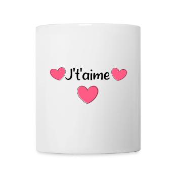 Valentinstag Pink Heart, Valentinstag - Tasse - Weiß - Vorne