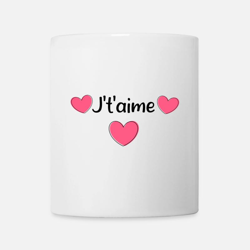Valentinstag Pink Heart, Valentinstag - Tasse - Weiß