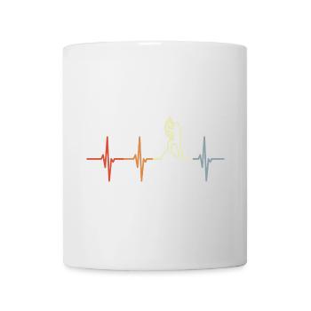 Bogensportler Mädchen EKG Linie - Tasse - Weiß - Vorne