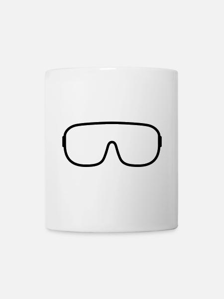 Goggles Ski Goggles Icon Outline - Mug - white