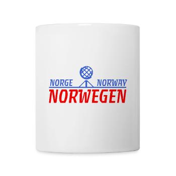 Norwegen Norge Norway Emblem - Tasse - Weiß - Vorne