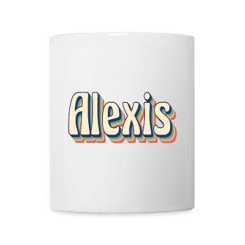 Vintage Retro Alexis T-Shirt T-Shirt Geschenkidee - Tasse - Weiß - Vorne