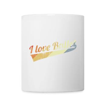 I love the ballet in a vintage look - Mug - white - Front