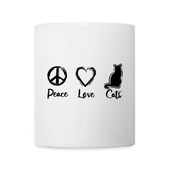I love cats - Mug - white - Front