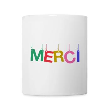 MERCI. MAÎTRESSE. MAÎTRE. MERCI MAÎTRESSE - Mug blanc - blanc - Devant