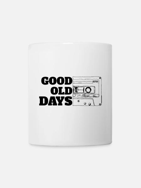 Cassette Good Old Days Blanc - Mug blanc - blanc