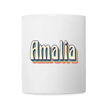 Vintage Retro Amalia T-Shirt Geschenk T-Shirt - Tasse - Weiß - Vorne