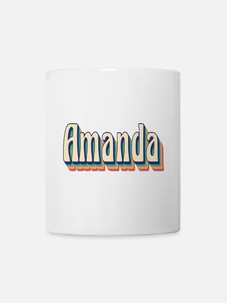 Amanda t-shirt retro vintage t-shirt gift idea - Mug - white