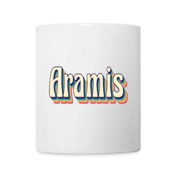 Vintage Retro Aramis T-Shirt T-Shirt Geschenkidee - Tasse - Weiß - Vorne