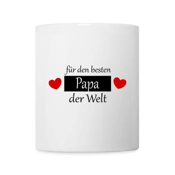 Vatertag 2026 Geschenk  Papa Vater best dad ever - Tasse - Weiß - Vorne