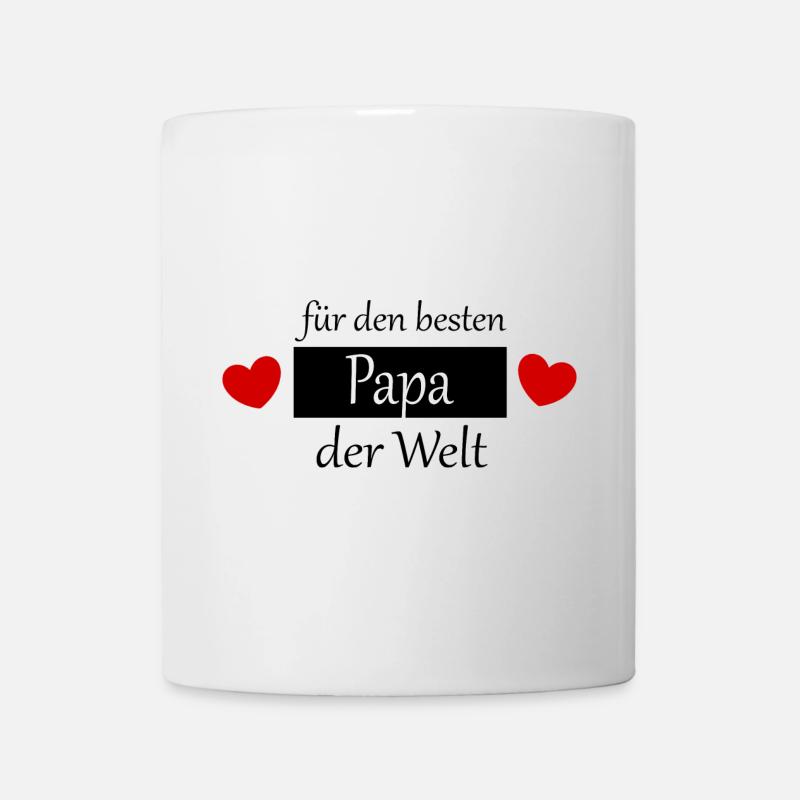 Vatertag 2026 Geschenk  Papa Vater best dad ever - Tasse - Weiß