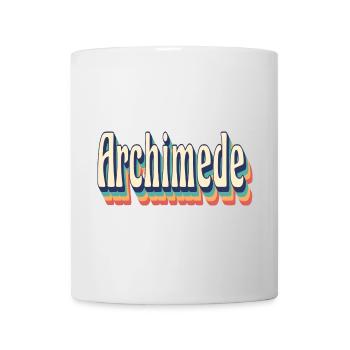 Vintage Retro Archimede T-Shirt Geschenk T-Shirt - Tasse - Weiß - Vorne