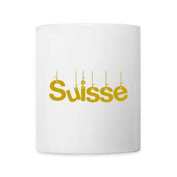 SUISSE. PAYS. GENEVE. SUISSE. HUMOUR. PAYS. DRAPEA - Mug blanc - blanc - Devant