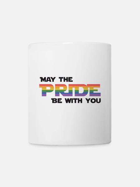 Mois de la fierté LGBT - Que la fierté soit avec vous - Mug blanc - blanc