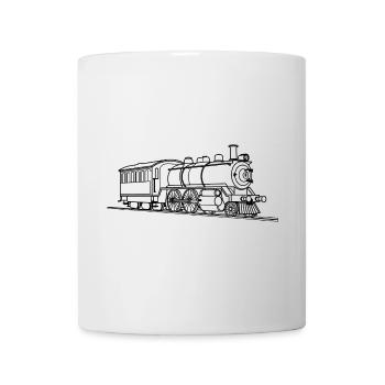 Dessin de locomotive - Mug blanc - blanc - Devant