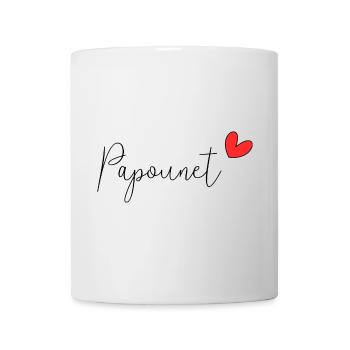 PAPOUNET. PAPA. FÊTE DES PÈRES. BONNE FÊTE PAPA - Mug blanc - blanc - Devant