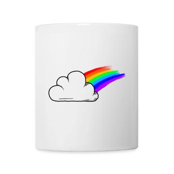 Couleurs arc-en-ciel de la fierté / RVB - Mug blanc - blanc - Devant