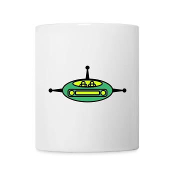 Planeur spatial - Mug blanc - blanc - Devant