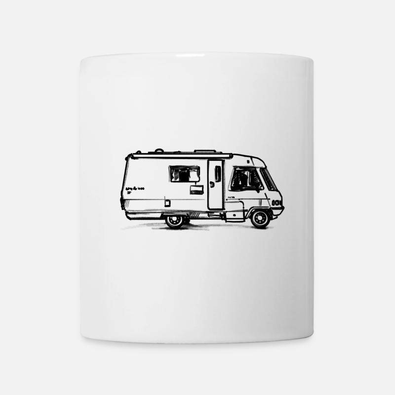 Camping Van - Mug - white