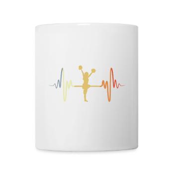 Pom-pom girl vintage - Mug blanc - blanc - Devant