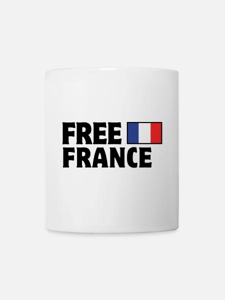 France, je suis Français, vive la France - Mug blanc - blanc