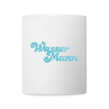 Wassermann Schuppen Wasser Sternzeichen Pool - Tasse - Weiß - Vorne