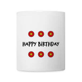 ALLES GUTE ZUM GEBURTSTAG. ALLES GUTE ZUM GEBURTSTAG. JAHRESTAG. - Tasse - Weiß - Vorne