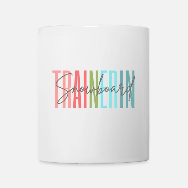 Trainerin Snowboard Snowboardtrainerin Geschenk - Tasse - Weiß