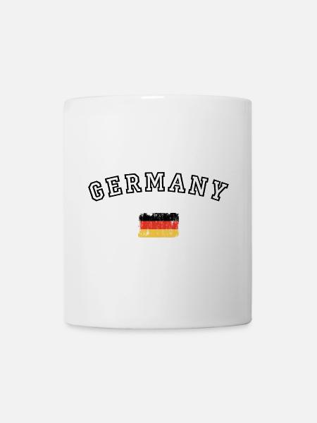 Drapeau allemand à rayures Pop Art - Mug blanc - blanc