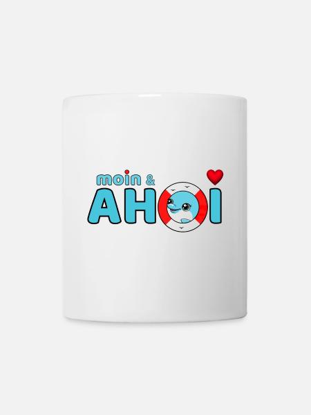 Moin und Ahoi - Tasse - Weiß