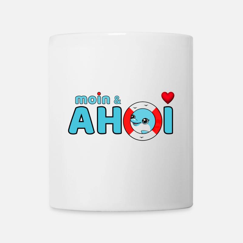 Moin und Ahoi - Tasse - Weiß