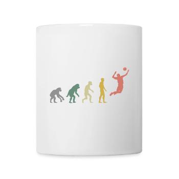 retro volleyball evolution beach volleyball vintage - Mug - white - Front