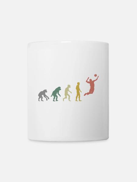 Retro volley-ball Evolution Beach Volley Vintage - Mug blanc - blanc